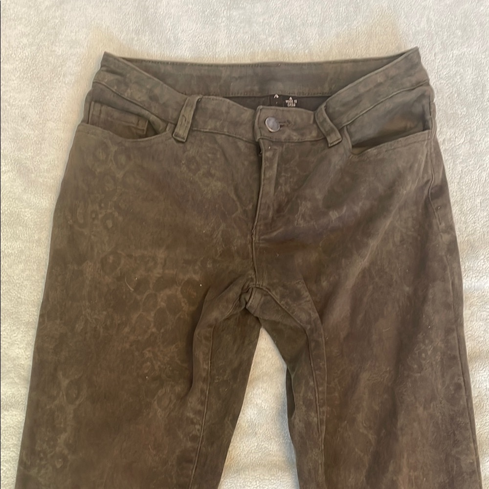 Women's Olive Green Jeans